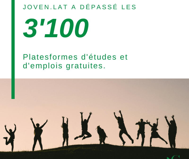 The Joven.Lat program has just exceeded 3,100 opportunity platforms